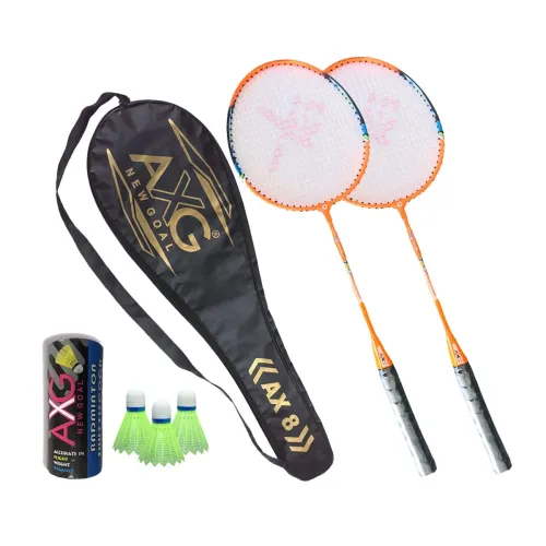 Image of Inescapable Badminton Racquet Set of 2 with 3 Shuttles & Cover