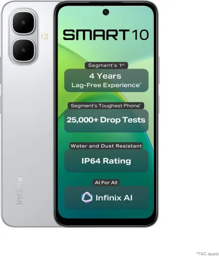 Image of Infinix SMART 10 (Titanium Silver, 64 GB) (4 GB RAM)