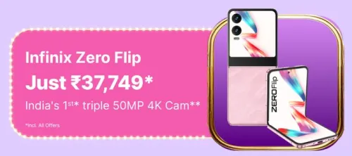 Image of Infinix Zero Flip @ ₹37749 on Flipkart big Billion Days Sale