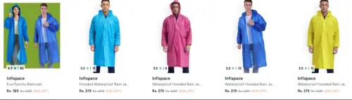 Image of Infispace Rain Jacket Upto 86% Discount