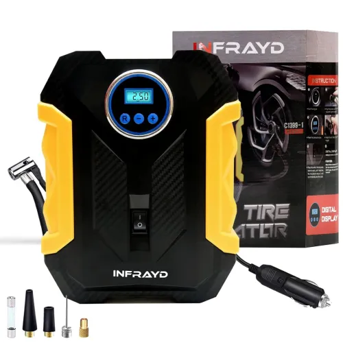 Image of Infrayd Portable 150 PSI Tire Inflator – Black