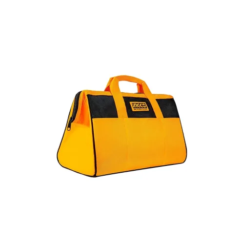 Image of Ingco 13 Inch Tool Bag, Tool Storage Bag with Wide Mouth Multi-use Tool Tote Bag With 6 Pockets Outside, Waterproof for 