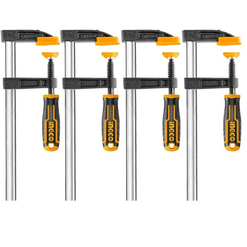 Image of INGCO 4 PCS F Clamps (50x150mm)