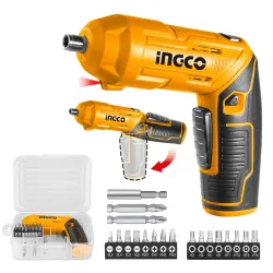 INGCO 4V Electric Cordless Screwdriver Power Drill Driver Set