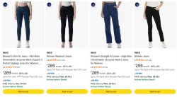 INKD Womens Jeans upto 86% Discount