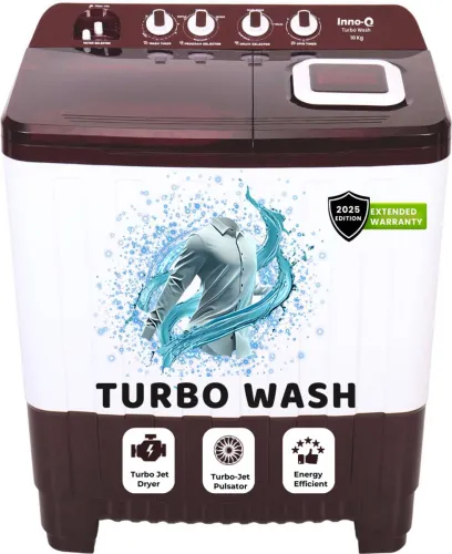 Image of InnoQ (10-TURBO-EXL-WM) 10kg Semi Automatic Washing Machine 