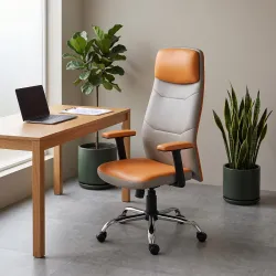 INNOWIN DualTone High Back Leatherette Executive Office Chair for Boss