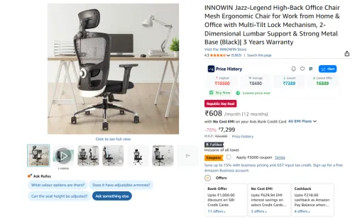 Image of INNOWIN Jazz-Legend High-Back Office Chair 