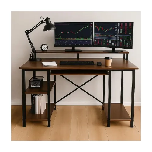 Image of INNOWIN The Woods Engineered Wood Computer Table with Keyboard Tray & Storage