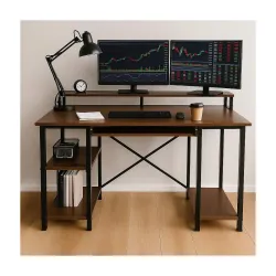 INNOWIN The Woods Engineered Wood Computer Table with Keyboard Tray & Storage