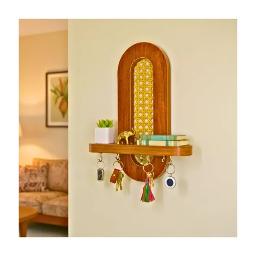 Image of InoSlashed Engineered Wood Key Holder for Home | Wall Stylish Key Stand