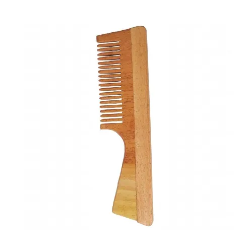 Image of INSIME Wide tooth comb for curly hair | Neem Wooden comb wide tooth hair comb for women hair growth