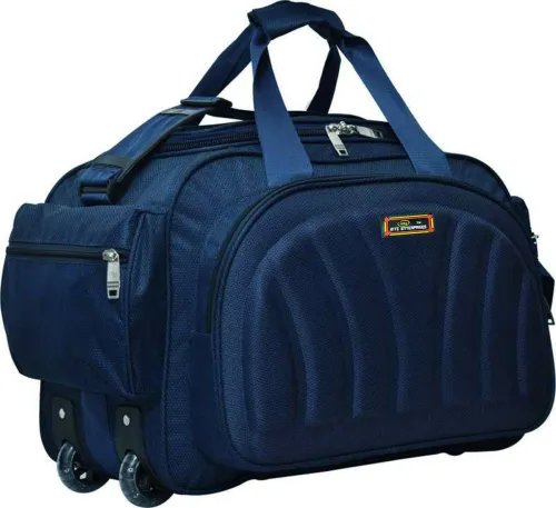 Image of Inte Enterprises 40L Blue Strolley Duffel Bag