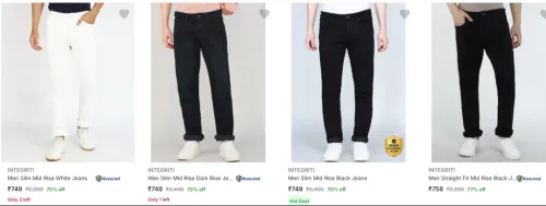 Image of Integriti Men's Jeans at minimum 70% Discount