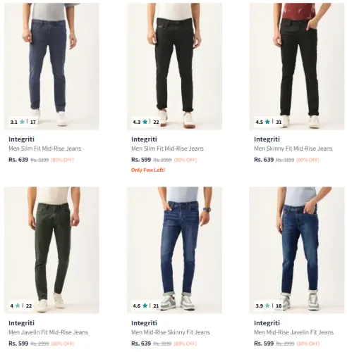 Image of Integriti Men's Jeans @ Flat 80% Discount