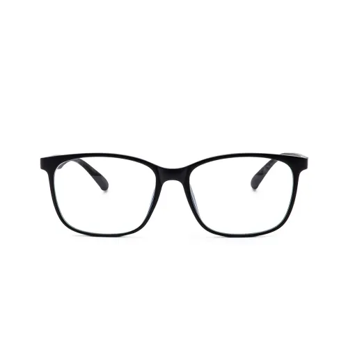 Image of Intellilens Blue Cut Computer Glasses (Black, Square, Medium)