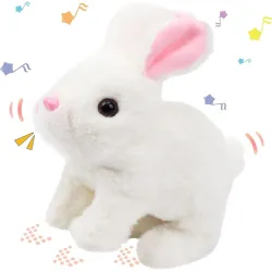 Interactive Hopping Bunny Toy with Realistic Sounds
