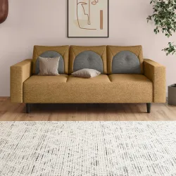 Interio by Godrej Cresco 3-Seater Fabric Sofa