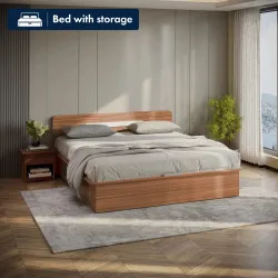 Godrej Interio Juno Engineered Wood Queen Box Bed 204 cm x 152.4 cm