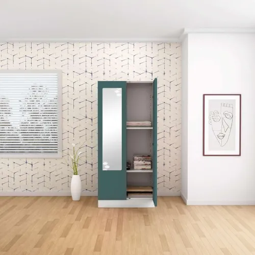 Image of Interio by Godrej Slimline 2-Door Steel Almirah