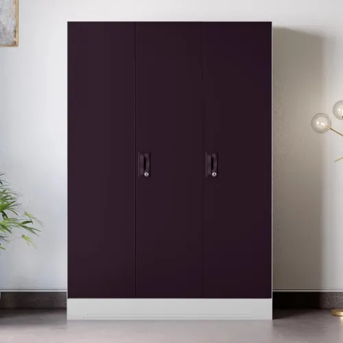 Image of Interio by Godrej Slimline 3 Door Steel Almirah