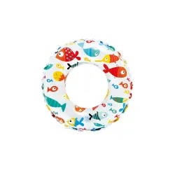 Intex 59241-1 Lively Print Swim Ring, Blue