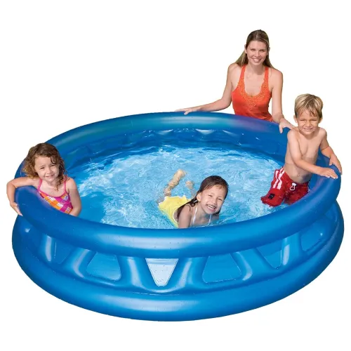 Image of Intex Ajmeri Soft PVC Pool for Kids, 6 Feet (Blue)