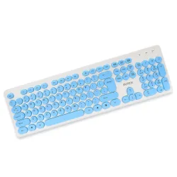 Intex Classy Wired Keyboard (White & Blue)