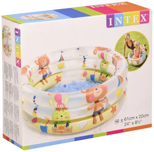 Image of Intex Dinosaur 3 Ring Baby Pool (24 in X 8.5 in) .
