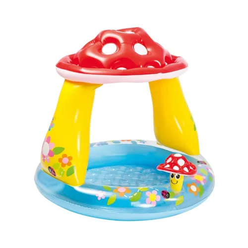 Image of Intex Inflatable Baby Mushroom Paddling Pool Swimming Float Summer Outdoors