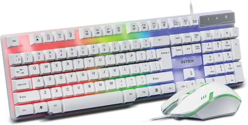 Image of Intex IT-KB334 Wired USB Standard Gaming Keyboard Compatible with Desktop, Laptop, Mac Wired Gaming Keyboard & Mouse IT-