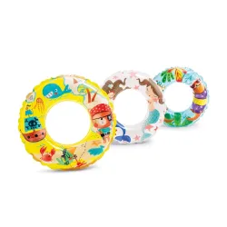 Click to enlarge Intex Ocean Reef Transparent 24 inch Swim Ring, Multi Color