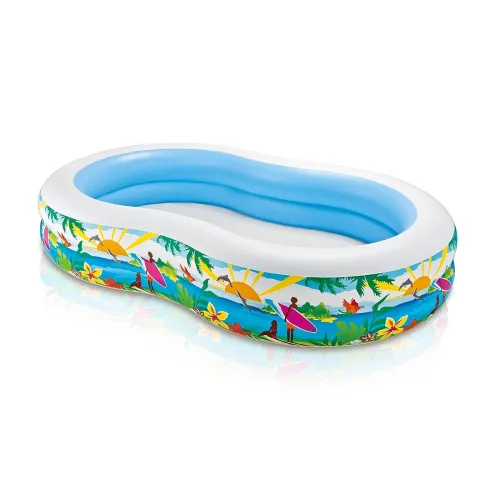 Image of Intex Swim Center Inflatable Paradise Seaside Kids Swimming Pool
