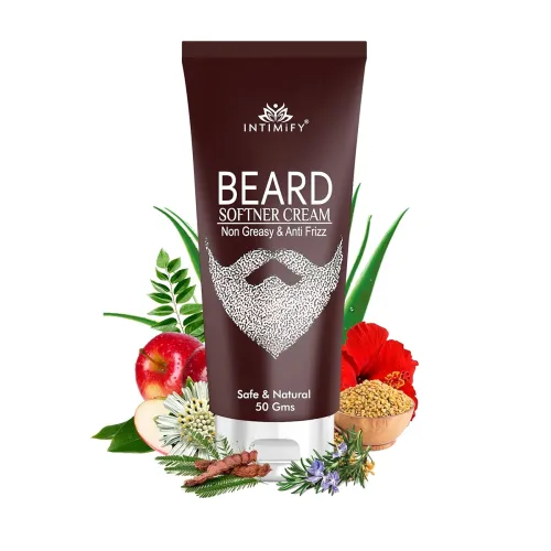 Image of INTIMIFY Beard Softener For Men | Moisturizes & Softens Beard | Beard Softener Cream For Men | Beard Softening Cream | B