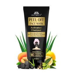 INTIMIFY Charcoal Peel Off Mask | Remove Blackheads And Whiteheads | For Women & Men (50 gm)