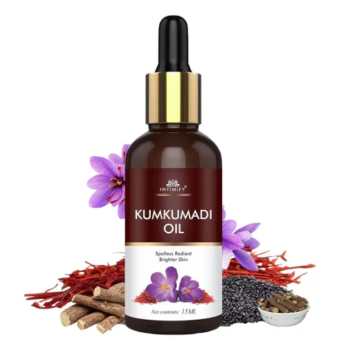 Image of INTIMIFY Kumkumadi Oil For Face | Kumkumadi Tailam For Glowing Skin | For Women & Men | 15 ml