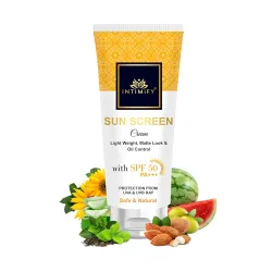 INTIMIFY SPF 50 PA++++ Sunscreen | UVA/UVB & Blue Light Protection | For All Skin Types | 50g