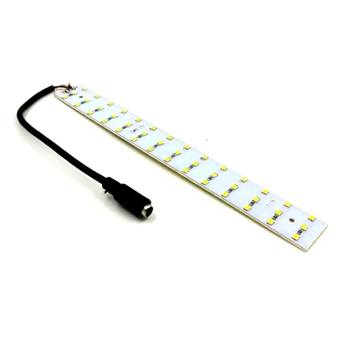 Image of INVENTO 1Pcs 12V 15W 2835 LED Strip White Color 42 SMD LED Plate 200x25x2.5mm with 5.5mm DC Jack High Power Ultra Bright
