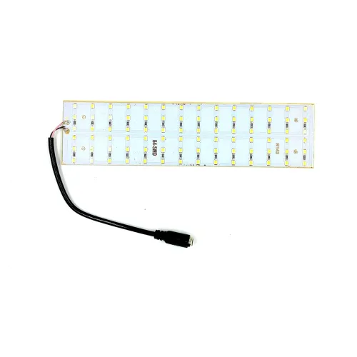 Image of INVENTO 1Pcs 12V 30W 2835 LED Strip White Color 84 SMD LED Plate 200x50x2.5mm with 5.5mm DC Jack High Power Ultra Bright