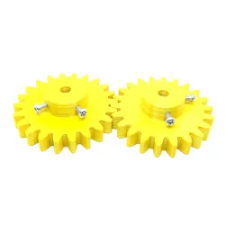 INVENTO 2pcs 3D Printed Plastic Spur Gear 22 Teeth, 60mm dia, 10mm Width, 8mm hole, 2.5 Module for DIY Projects