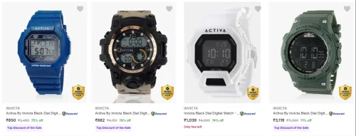 Image of Invicta Men's Wrist Watches at minimum 70% Discount