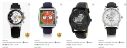 Invicta Mens Wrist Watches upto 84% Discount