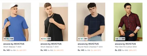Image of INVICTUS Men's clothes at minimum 81% Discount