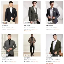  INVICTUS mens Single-Breasted Blazer @ up to 80% discount