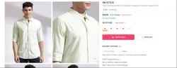 INVICTUS Men Standard Slim Fit Gingham Checks Checked Casual Shirt