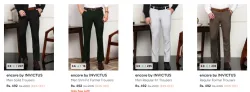 INVICTUS men trousers at minimum 84% Discount