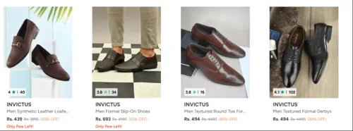 Image of Invictus Men's Shoes at minimum 80% Discount
