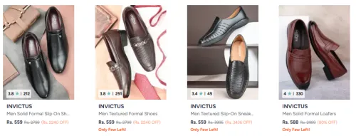 Image of Invictus Men's Shoes starting @ ₹559