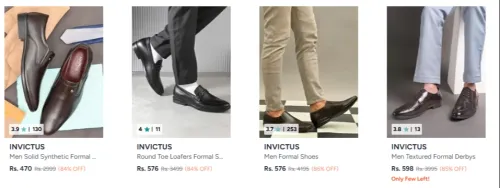 Image of INVICTUS Men's Shoes upto 86% discount 