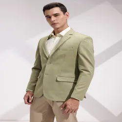  INVICTUS Slim Fit Self-Design Semiformal Blazers